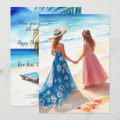 Waterverf Moederdag Kaart (Voorkant / Achterkant)