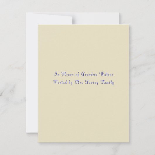 Waterverf Moederdag of trouw brunch Kaart (Achterkant)