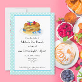 Waterverf Moederdag Pannenkoek Brunch Party Kaart