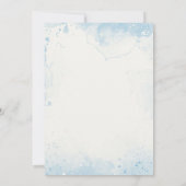 Waterverf,Moederliefde in bloei, Moederdag Brunch Kaart (Achterkant)