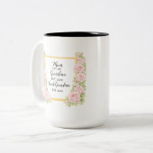 Waterverf mok cadeau voor oma, gepersonaliseerd ca (Voorkant links)
