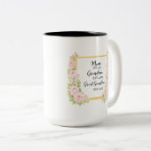 Waterverf mok cadeau voor oma, gepersonaliseerd ca (Voorkant rechts)