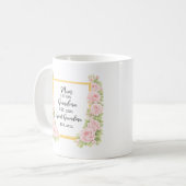 Waterverf mok cadeau voor oma, gepersonaliseerd ca (Voorkant links)