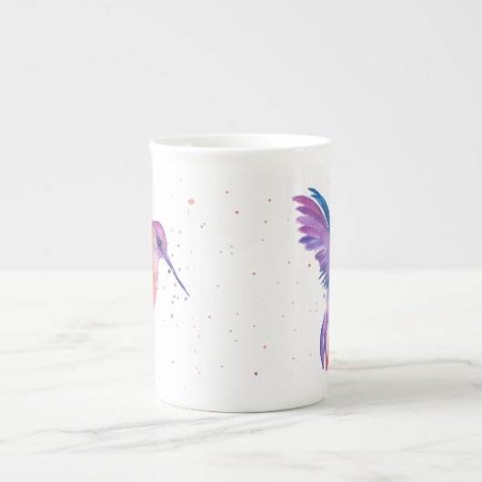 Waterverf Mok van kalkoenen (Voorkant)