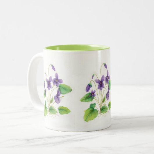 Waterverf Mok Wilde Violet (Voorkant links)