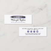 Waterverf Mon Lunar Cycle Night Sky Sociale Media Mini Visitekaartje (Voorkant / Achterkant)