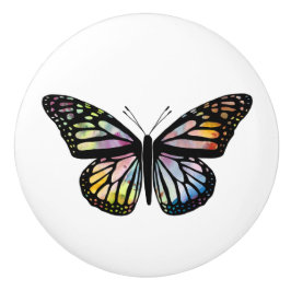 Waterverf Monarch Butterfly kleurig Keramische Knop