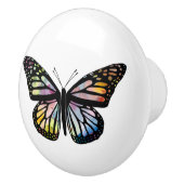 Waterverf Monarch Butterfly kleurig Keramische Knop (Rechts)