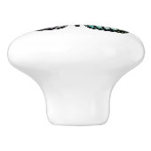 Waterverf Monarch Butterfly kleurig Keramische Knop (Zijkant)