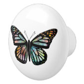 Waterverf Monarch Butterfly kleurig Keramische Knop (Rechts)