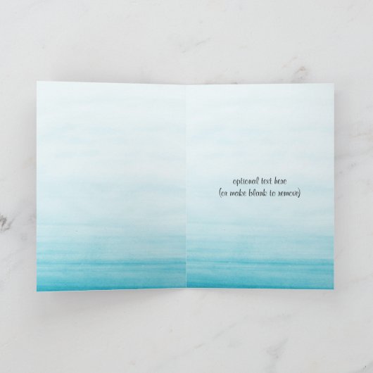 Waterverf Monkey Boy Dank u Bedankkaart (Binnen)