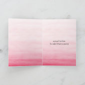 Waterverf Monkey Girl Hartelijk dank Bedankkaart (Binnen)