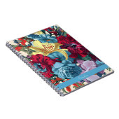 Waterverf Monogram Bloemen Delight Notitieboek (Rechterzijde)