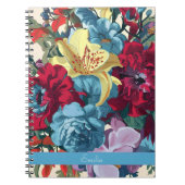 Waterverf Monogram Bloemen Delight Notitieboek (Voorkant)