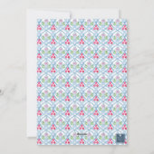 Waterverf Monogram Chinoiserie Jar Crest Foto Feestdagenkaart (Achterkant)