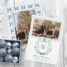 Waterverf Monogram Chinoiserie Jar Crest Foto