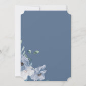 Waterverf Monogram Crest Wedding-uitnodiging Kaart (Achterkant)