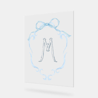 Waterverf Monogram Fles Acryl Bord