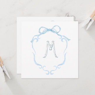 Waterverf Monogram Fles Kaart