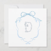 Waterverf Monogram Fles Kaart (Achterkant)