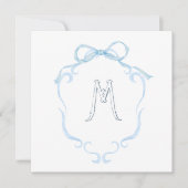 Waterverf Monogram Fles Kaart (Voorkant)