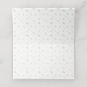 Waterverf Monogram Groen & Goud | Vrede op aarde Plaatskaartje (Binnenkant ongevouwen)