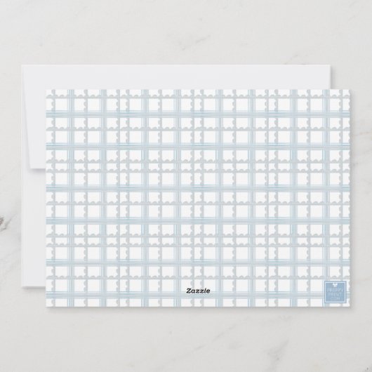 Waterverf Monogram Initiaal Notenkraker Crest Foto Feestdagenkaart (Achterkant)