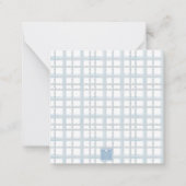 Waterverf Monogram Initiaal Notenkraker Crest Gift Notitiekaartje (Achterkant)