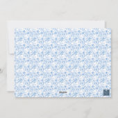 Waterverf Monogram Initiaal Rendier Crest Feestdagenkaart (Achterkant)