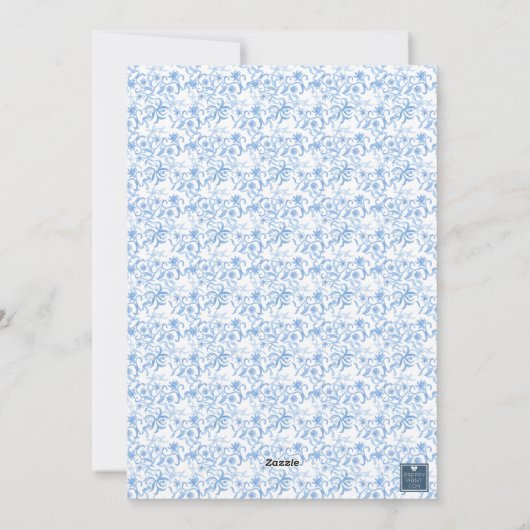 Waterverf Monogram Initiaal Rendier Crest Foto Feestdagenkaart (Achterkant)