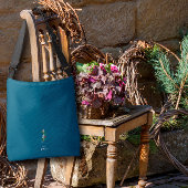 Waterverf monogram letter I verpleegkundige donker Crossbody Tas