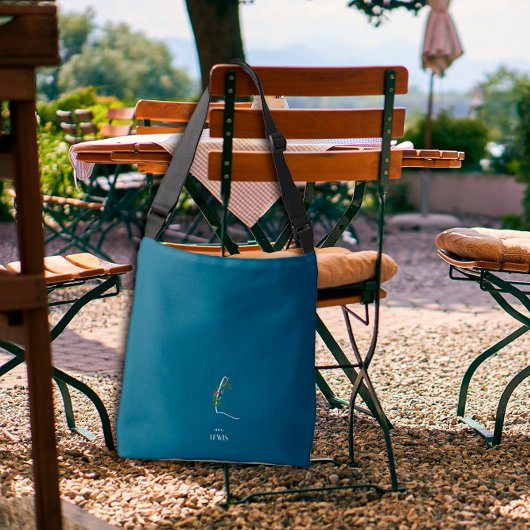 Waterverf monogram letter L verpleegkundige donker Crossbody Tas