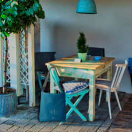 Waterverf monogram letter M verpleegkundige donker Crossbody Tas