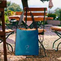 Waterverf monogram letter R verpleegkundige donker