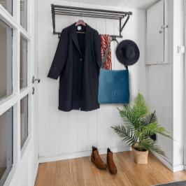 Waterverf monogram letter V verpleegkundige donker Crossbody Tas