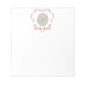 Waterverf - Monogram Logo Crest Notitieblok (Voorkant)