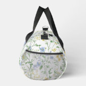 Waterverf Monogram met Blauwe Wilde Bloemen Plunjezak (Rechts)