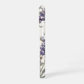 Waterverf Monogram met Wilde Bloem Lavendel iPhone 16 Hoesje (Linkerkant)