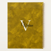Waterverf Monogram Naam Planner (Achterkant)