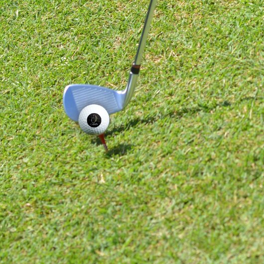 Waterverf monogram O zwart Pickleball Paddle Golfballen