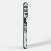 Waterverf Monogram Rustieke Salie Groenelementen Case-Mate iPhone Case (Achterkant / Rechts)