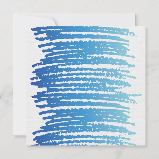 Waterverf Monogram schildpad Kaart (Achterkant)