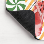  waterverf monogram Snoepriet Roze Balley Muismat (Hoek)