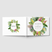 Waterverf Monogram Tropische zomervakantie Gastenboek (Volledig)