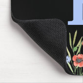 Waterverf Monogram wilde bloem Muismat (Hoek)