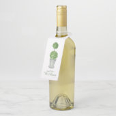 Waterverf Monogrammed Topiary Flessenhanger (Schuin)