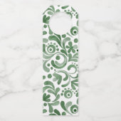 Waterverf Monogrammed Topiary Flessenhanger (Achterkant)
