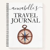 Waterverf Monogrammed Travel Journal Notitieboek (Voorkant)