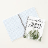 Waterverf Monogrammed Travel Journal Notitieboek (Binnen)
