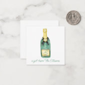 Waterverf - Monogrammen - Wijnscheidebehuizing Notitiekaartje (Voorkant / Achterkant in situ)